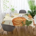 thumbnail image 6 of SKYSONIC Thanksgiving Pumpkin Tablecloth Waterproof Washable Polyester Square Table Cover Durable Tablecloth for Kitchen Dining Table Party Decor (54 X 54 Inch), 6 of 7
