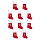 thumbnail image 3 of Injueey Regalo de calcetín de Papá Noel de tela roja - Medias festivas para la decoración de Navidad Unique Creates Large Red R R roja grande 10Conjunto, 3 of 6