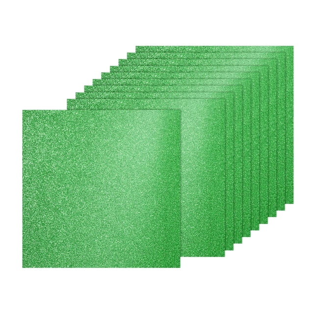 10 Hojas de Cartulina Brillante Verde Hierba, Papel de Cartulina Brillante de 12x12 Pulgadas, Papel Brillante de 250gsm, Papel Brillante Grande para Manualidades, Scrapbook, DIY, Arte, Boda, Fiesta