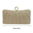 thumbnail image 2 of Elegant Champagne Gold Cosmetic Bag with Detachable Shoulder Chain Strap for a Fashionable Crossbody Purse Carry, 2 of 2