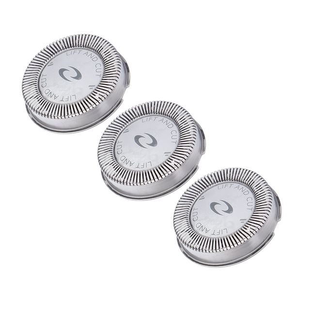 Tbest Pièces de Rasoir Tête de Rasoir, 3 Pièces Tête de Remplacement de Rasoir Électrique Lames Compatibles Tête de Tondeuse de Rasoir Adaptée pour HQ3