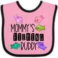 thumbnail image 3 of Inktastic Mommy's Fishing Buddy with Colorful Fish Boys or Girls Baby Bib, 3 of 4