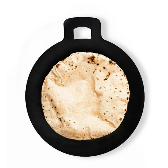 Pre-seasoned Black Iron Concave Tawa For Dosa, Chapathi | 31cm, 12 Inch, 1.7 Kg | Gas Compatible | 100% Pure & Toxin-free, No Chemical Coating