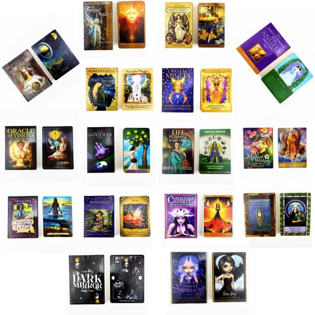 Cartas de Tarot de oráculo, cartas de oráculo de 500 estilos, guía de adivinación del destino, juego de mesa de oráculo, instrucciones en PDF4461