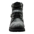 thumbnail image 4 of Ride Tecs 9143SBK-M090 6 in. Mens Stonewash Zipper Lace Boot, Black - Medium 9, 4 of 6
