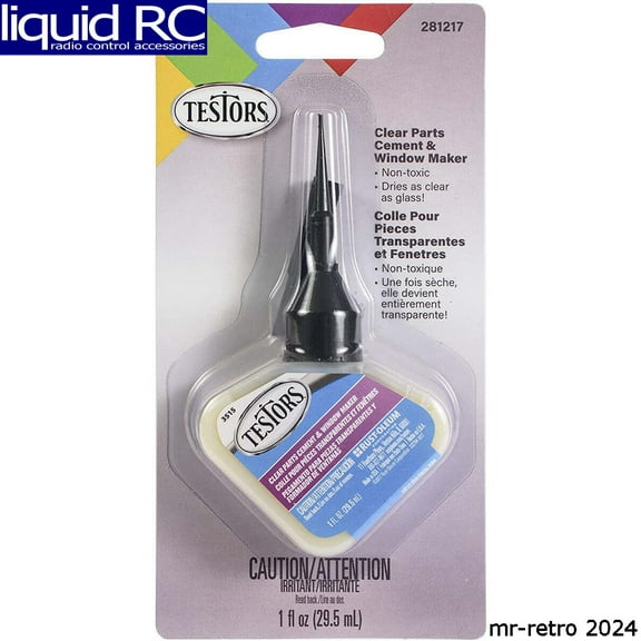 Testors 281217 Clear Parts Cement and Window Maker 1oz