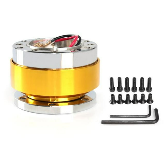 Graflsoa 60mm Quick Release Steering Wheel Adapter - Lightweight Aluminum Alloy, Rust-Resistant, Easy Installation, Compatible with 6-Bolt Pattern Wheels, Includes Screws & Wrench, Multiple Colors