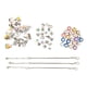 thumbnail image 2 of Suministros para hacer joyas, 63 piezas para hacer pulseras con dijes, cuentas para hacer pulseras, cuentas para hacer joyas, optimizadas para la excelencia, 2 of 9
