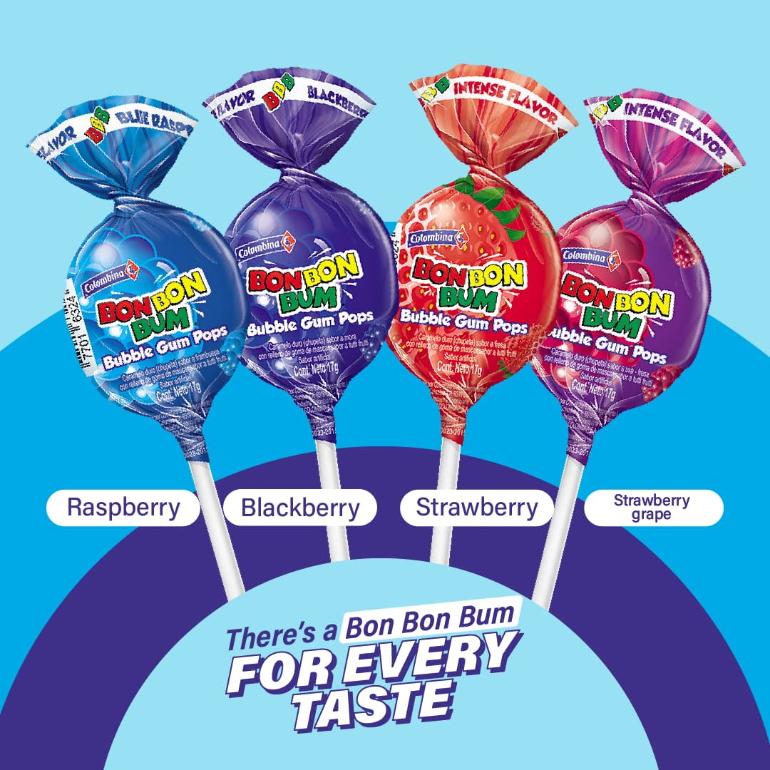 (9 pack) Colombina Berry Explosion Lollipops, 12-Pack