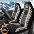 thumbnail image 2 of Uorisanigo Car Seat Covers for Front Seats Only, Universal Dog Paw Faux Leather Print Bucket Front Seat Cover Set for Auto Truck Van SUV, Car Interior Accessories, Set of 2, 2 of 7