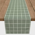 thumbnail image 3 of Creative Products Hand Drawn Plaid Sage Green 16x72 Poly Twill Table Runner, 3 of 3
