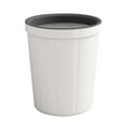thumbnail image 1 of Leather Pattern Garbage Can Large Capacity Waste For Home Office Kitchen And Bathroom, 1 of 6