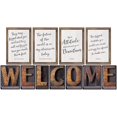 thumbnail image 1 of Schoolgirl Style Rustic Welcome Bulletin Board Set—Farmhouse Welcome Sign Letters, Industrial Chic Posters, 1 of 5