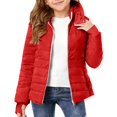 thumbnail image 1 of Abrigo de invierno cálido con capucha para niños, chaqueta ligera y gruesa acolchada de algodón, abrigo para niños, 1 of 9