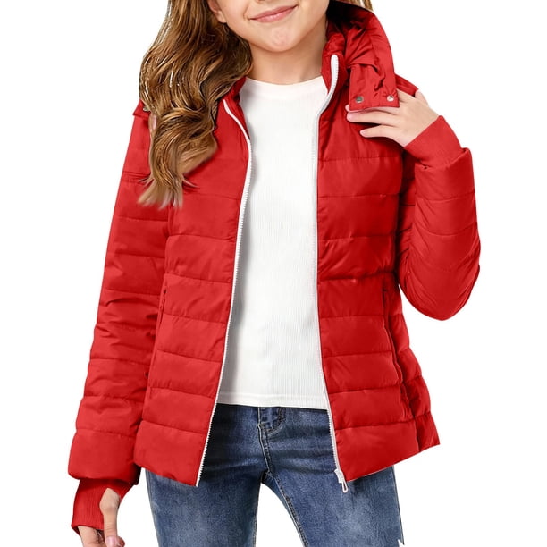 Abrigo de invierno cálido con capucha para niños, chaqueta ligera y gruesa acolchada de algodón, abrigo para niños