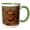 Green/White, variant on 3drose, Fire Hydrant in the Woods, 11oz Two-tone Green Mug