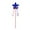 Blue, variant on 4th of July Decorations, Independence Day Pentagram Decoration Red White And Blue Five Star Bow Star Stick Inserts Independence Day Party Decoration