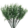 thumbnail image 1 of 20 Paquetes Flores Artificiales Lavanda Imitación Plástico Unique Bargains Decoración Blanco 13.78 Pulgadas, 1 of 6