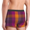 thumbnail image 5 of Bingfone Purple Yellow Buffalo Plaid Men'S Underwear - Casual Stretch Boxer Briefs-Large, 5 of 9