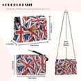 thumbnail image 7 of Pzuqiu Flag Women Leather Crossbody Bag Versatile Exquisite Leather Quilted Shoulder Bag with Chain Strap for Women Craftsmanship Vintage Practical for Teen Girls-Women, 7 of 7