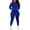 Blue, variant on 2 Piece Outfits For Women Sweatsuits Sets Hooded Tracksuit Long Sleeve Pullover Jogger Sweat Pants Set Blue L