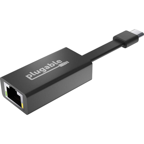 Plugable USB C to Ethernet Adapter, Driverless Fast and Reliable Gigabit Speed, Thunderbolt 3 to Ethernet Adapter Compatible with Macbook Pro, Windows, macOS, iPhone 15, and ChromeOS