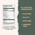 thumbnail image 2 of Rishi Tea Black Lemon Sparkling Botanicals Sparkling Water - Organic, Unsweetened, Zero Added Sugar, Caffeinated, Real Plants, Virtus Botanicals - 12 Oz (Pack Of 12), 2 of 5