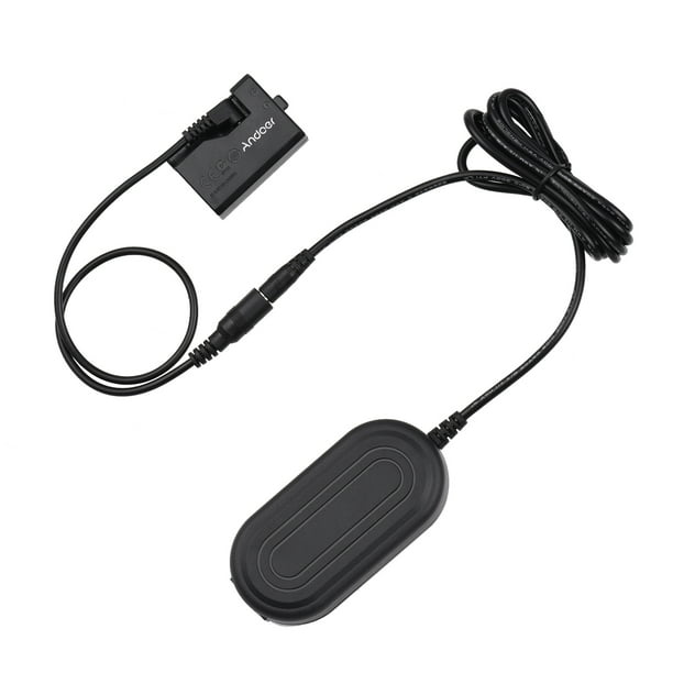 Adaptador ACK-E10 Adaptador de corriente alterna Kit de cargador de batería falsa (Reemplazo para LP-E10) Compatible con Canon EOS Rebel T3 / T5 / T6 / T7 / T100 / Kiss X50 / Kiss X70 / 1100 Andoer Adaptador