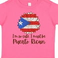 thumbnail image 4 of Inktastic I'm So Cute, I Must Be Puerto Rican Sunflower Boys or Girls Toddler T-Shirt, 4 of 5