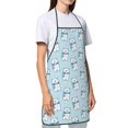 thumbnail image 3 of Fuzoiu blue Scarf Bear Print Waterproof Apron, Kitchen Apron for Women Men Chef, Apron for Christmas Dinner Party Cooking Baking Crafting House Cleaning Kitchen, 3 of 7