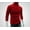 Red, variant on Fashion Mens Polo Roll Turtle Neck Pullover Knitted Jumper Tops Sweater Shirt
