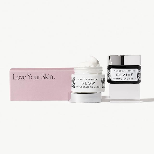 Set de crema para ojos Naked & Thriving Glow Triple Boost + Revive 15 ml