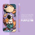 thumbnail image 3 of Case For Xiaomi 13 12 12S 11 11T 10 10S 9 9SE 8 8SE Pro Ultra Lite Colour Simple Liquid Silicone Case Cartoon Space Astronaut, 3 of 5