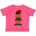 thumbnail image 3 of Inktastic Merry Christmas Elf in Red and Green Plaid Boys or Girls Toddler T-Shirt, 3 of 5