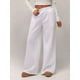 thumbnail image 4 of Pantalones Deportivos de Pierna para Mujer, Cintura Alta, Holgados, con Cordón Interior y Pierna Recta. XS, 4 of 9