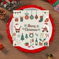thumbnail image 5 of DefiDgd 20Pcs Christmas Paper Napkins,Christmas Theme Merry Christmas Disposable Guest Towel Napkins Xmas Holiday Snowflakes Dinner Hand Napkin for Winter New Year Party Supplies(A), 5 of 5