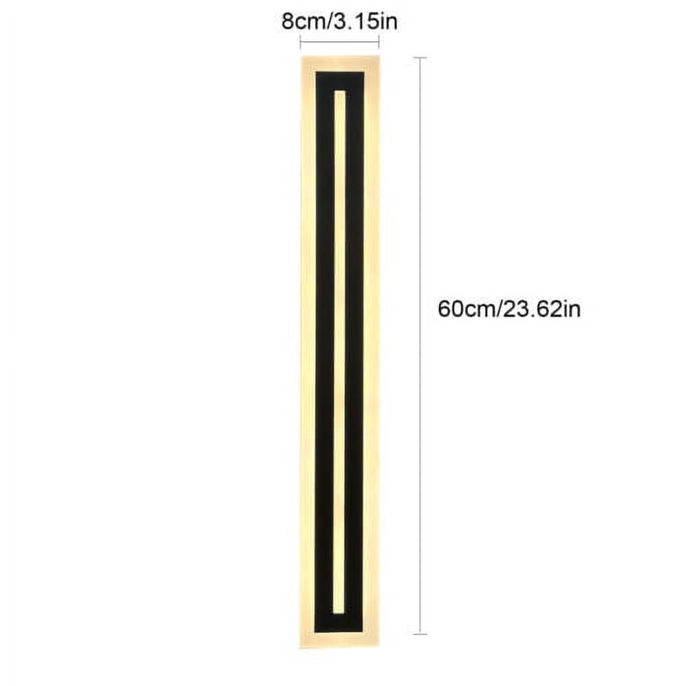 60CM LED Wall Sconce Rectangular Long Strip Lamp Exterior Light Fixture Decor