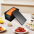 thumbnail image 2 of SHISUYAN Bread Pan With Lid Loaf Pan Bread Loaf Pan Bread Box Loaf Pan With Lid Sandwich Bread Loaf Pan With Scrapers, 2 of 8