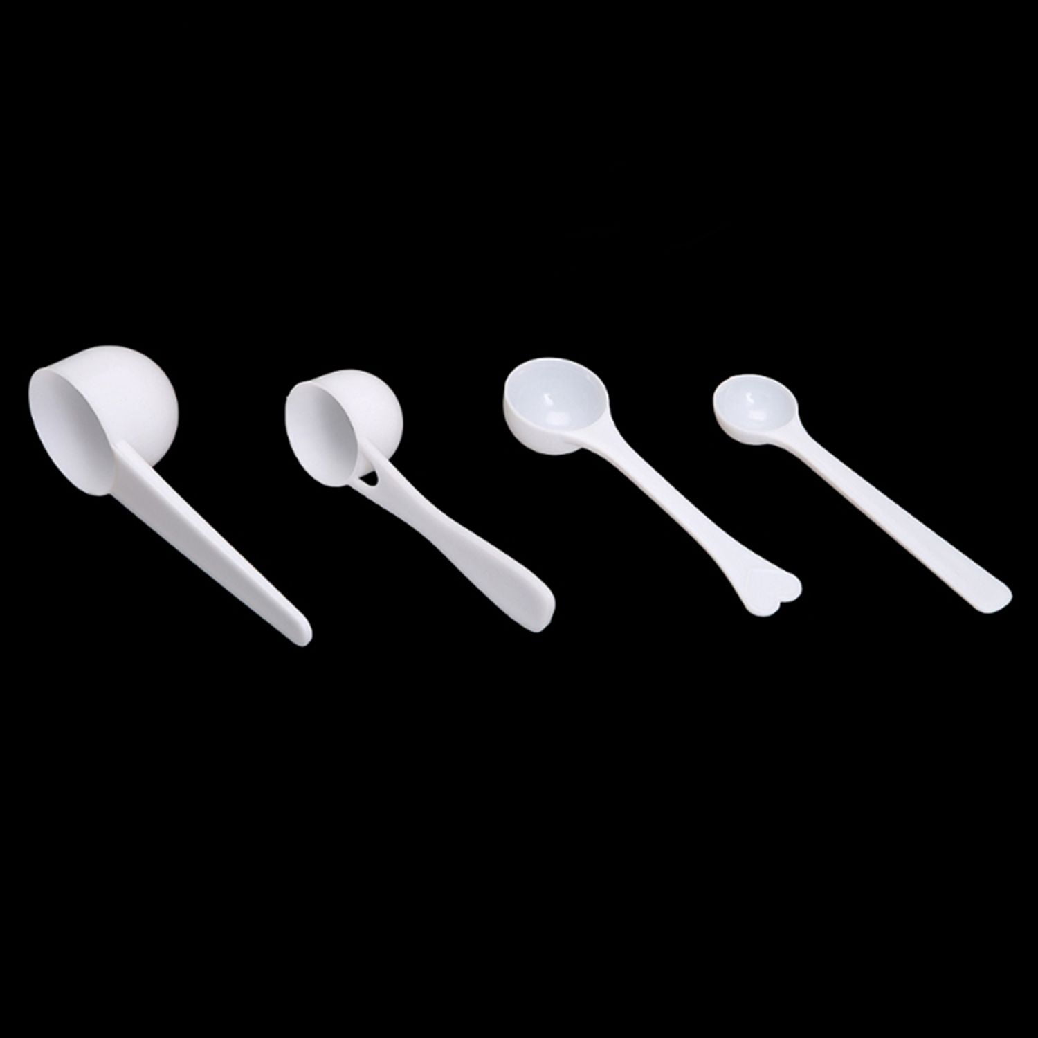 White Plastic Measuring Spoons 2,5 Grams (5 Ml) - Pack of 5 - Small Plastic  Teaspoons for Powders and Granules, Coffee, Pet Food Coffee Spoons