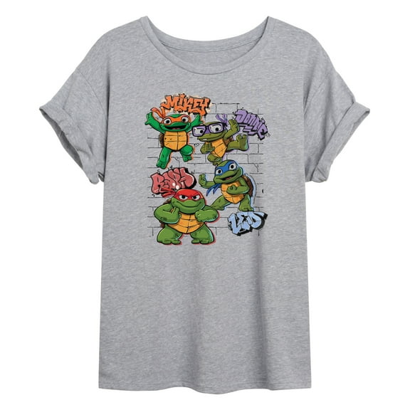 Teenage Mutant Ninja Turtles Mutant Mayhem - Kids Group - Women's Oversized T-Shirt