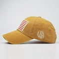 thumbnail image 2 of HomeGardon Summer Hats Clearance Washed Baseball-Hats American-Flag Distressed Cotton-Blend Dad Hat Embroiderred Flag Baseball Caps for Unisex, 2 of 6