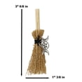 thumbnail image 4 of Wicca Witch Broom Magick Broomstick W/ Pentagram Triple Moon Pendant Lucky Charm, 4 of 8