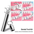 thumbnail image 5 of Flossing Metal Toothpicks Set Reusable Toothpicks Portable Toothpick Floss Teeth Cleaner Oral Care Cleaning Tools,B, 5 of 5