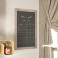 thumbnail image 4 of Flash Furniture Canterbury Collection 24" x 36" Weathered Brown Rustic Magnetic Wall Mounted Chalkboard, 4 of 12