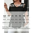 thumbnail image 4 of MORTTIC Women's Plus Size V-Neck Short Sleeve Casual T-Shirt with Criss Cross Strap Detail for Summer Black，0XL, 4 of 4