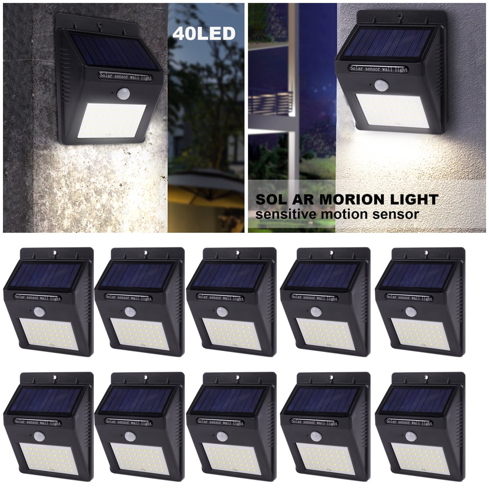 2Pcs 20 LED PIR Solar Sensor Lamp Garden Yard Light Outdoor Waterproof Durable