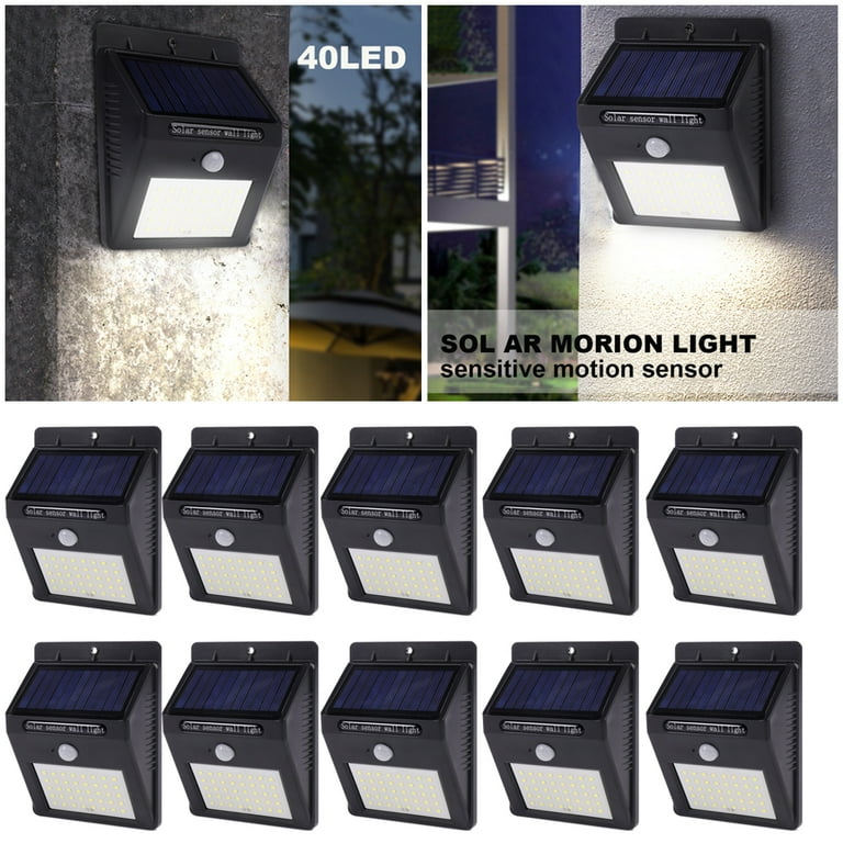 TOPCHANCES 10 Pack 20 LED Outdoor Waterproof LED Solar Light