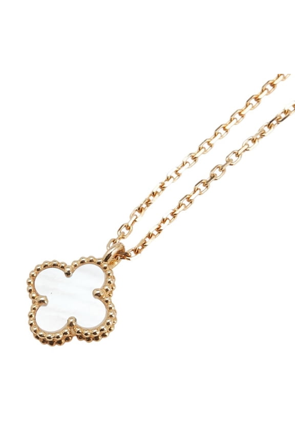 Pre-Owned Van Cleef & Arpels Sweet Alhambra Shell Necklace in 18KYG Yellow Gold for... (Good)