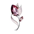 thumbnail image 3 of Flor broche Pin elegante joyería de lujo brillo moda hermoso escote pines Rojo Yuyangstore Broche, 3 of 8