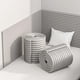 thumbnail image 1 of Acolch de Pared Anticolisión - 200 cm Protector Pared Cama Niños Multiusos Tira de Seguridad de Espuma - Protector de Bordes Suave, Protección Tira para Bebés Autoadhesivo(Gray,3 Pcs), 1 of 3